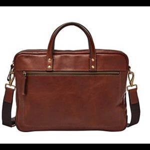 Fossil Defender Leather Briefcase